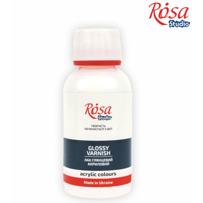 Лак акриловий глянцевий, 500 мл, ROSA Studio