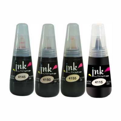 Набор спиртовых чернил для заправки маркеров, Skin colours, 25 мл, 4 шт, Graph'it