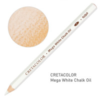 Карандаш для рисунка MEGA, Белый масляный мягкий, Cretacolor 461 68