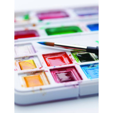 Набор акварельных красок VAN GOGH Pocket box 12 кювет + кисточка, Royal Talens