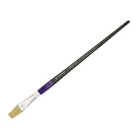 Пензель Щетина плоска, 401 №10, довга ручка ROSA Studio