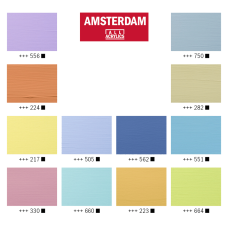 Набір акрилових фарб AMSTERDAM PASTELS 12×20 мл Royal Talens