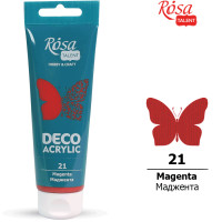 Акрил для декору, Маджента, матовий, 75 мл, ROSA TALENT (322221)