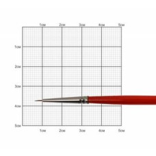 Кисть Синтетика круглая, Carrot 1097R, № 000, короткая ручка KOLOS