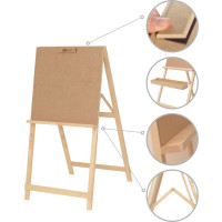 Мольберт стаціонарний, Хлопушка одностороння, сосна, 60х85х115см., мак. висота полотна 53см., В УПАКОВЦІ, ROSA Studio