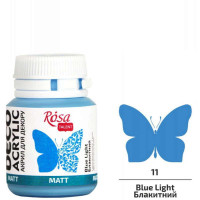 Акрилова фарба матова 20 мл Блакитний №11
