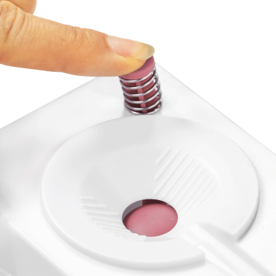 Кистемойка пластиковая с системой слива (50722) розовая DKArt & Craft