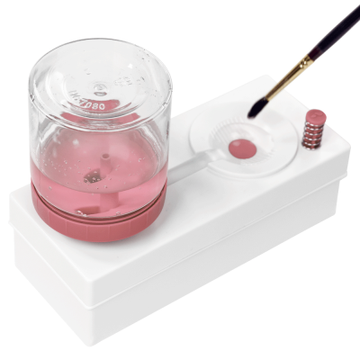 Кистемойка пластиковая с системой слива (50722) розовая DKArt & Craft