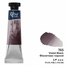 Фарба акварельна в тубах 10 мл Фіолетово-чорний ROSA Gallery 3211765
