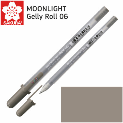 Ручка гелевая Gelly Roll MOONLIGHT 06, Серый теплый, Sakura (XPGB06445)