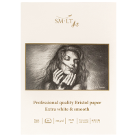 Блокнот для графики PRO CREATE 20*28см, 300г/м2, 10л, екстра белая бумага Bristol, SMILTAINIS (PS-10(308)ST/P)