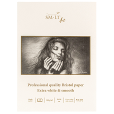 Блокнот для графіки PRO CREATE 20*28 см, 308г/м2, 10л,екстра білий папір Bristol, SMILTAINIS (PS-10(308)ST/P)