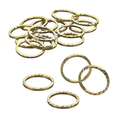 Набір металевих обручок, Золотий, Д:2 см, 24 шт, KnorrPrandell