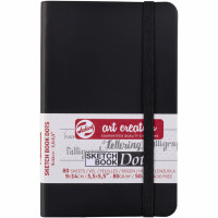 Блокнот для графіки та каліграфії у крапку Talens Art Creation DOTS 80г/м2, 9х14 см, 80л, чорний, Royal Talens (9314401M)