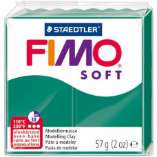 Пластика м'яка Fimo Soft, смарагдова зелена, 57 г.