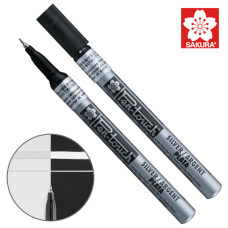 Маркер Pen-Touch Срібло, тонкий (EXTRA FINE) 0.7 мм, Sakura (41102)