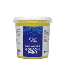 Фарба гуашева, Жовта світла, 500 мл, ROSA Studio