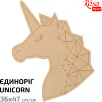 Основа для декорирования панно-мозаика Единорог 3, МДФ, 36х47 см, ROSA TALENT (487506)