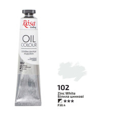 Фарба олійна, Білила цинкові, 45 мл, ROSA Gallery