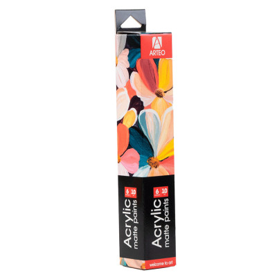 Набір акрилових фарб Nature матові 6x10 мл Arteo Набір акрилових фарб Nature матові 6x10 мл Arteo
