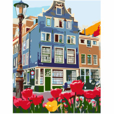 Набор картина по номерам, стандарт „Знаменитый Амстердам“, 35х45 см, ROSA START (N00013243)