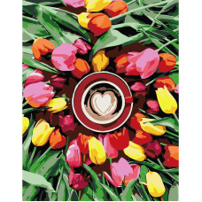 Набор картина по номерам, стандарт „Утренние Тюльпаны“, 35х45 см, ROSA START (N00013655)