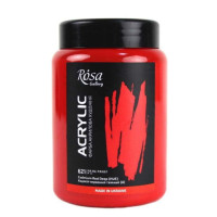 Краска акриловая, Кадмий красный темный, 400 мл, ROSA Gallery