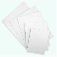 Набор грунтованного картона 5x5 см, набор 10 шт, акриловый грунт, ROSA Studio