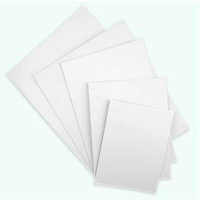 Набор грунтованного картона 5x5 см, набор 10 шт, акриловый грунт, ROSA Studio