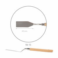 Мастихин ROSA Studio 11919 прямоугольный, длина 8 см, ст,код1007