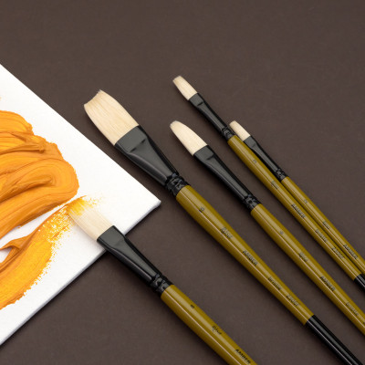 Пензель Щетина плоска, AMBER 2306F, №5, д.р. ROSA