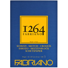 Склейка для малюнку та ескізів 1264 А3, 90г/м2, 100л, слонова кістка, Fabriano