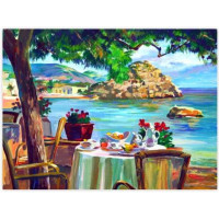 Холст на картоне с контуром, Морские пейзажи №4, 30х40, хлопок, акрил, ROSA START