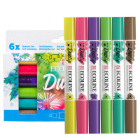 Набір акварельних маркерів ECOLINE DUO TIP BOTANIC, 6 шт, Royal Talens 11609912 