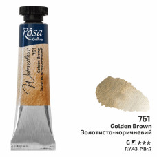 Фарба акварельна в тубах 10 мл Золотисто-коричневий ROSA Gallery 3211761