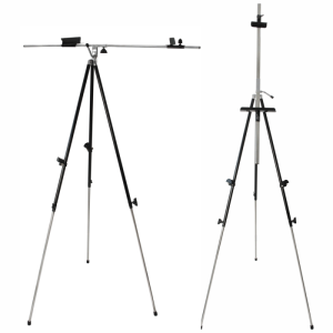 Мольберт-тринога металева, чорна (92х92х203см), висота полотна до 78см.,(15131), D.K.ART CRAFT