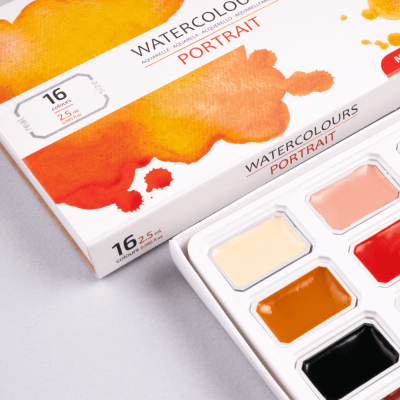 Набор акварельных красок ROSA Studio PORTRAIT, 16x2,5 мл, кюветы, картонная упаковка Набор акварельных красок ROSA Studio PORTRAIT, 16x2,5 мл, кюветы, картонная упаковка