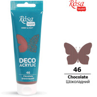 Акрил для декора Шоколадный, матовый, 75 мл, ROSA TALENT (322246)