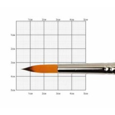 Кисть Синтетика круглая, Carrot 1097R, № 8, короткая ручка KOLOS