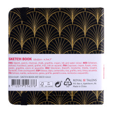 Блокнот для графіки Talens Art Creation, 12х12 см, 140г/м2, 80л, Art deco, Royal Talens