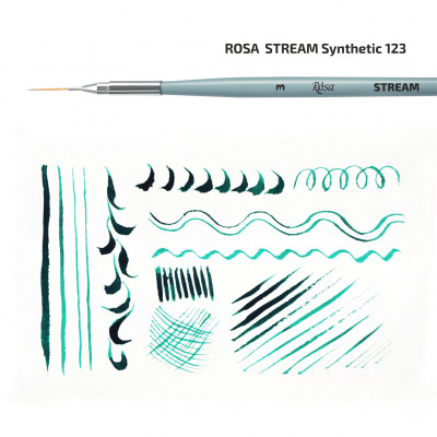 Синтетика кругла, лайнер, STREAM 123/7, № 2, к.р. пензель ROSA (18812372)