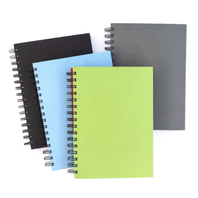 Блокнот на спирали A5 (14,8х21 см), 100 г/м2, 80л, серый, ROSA Studio