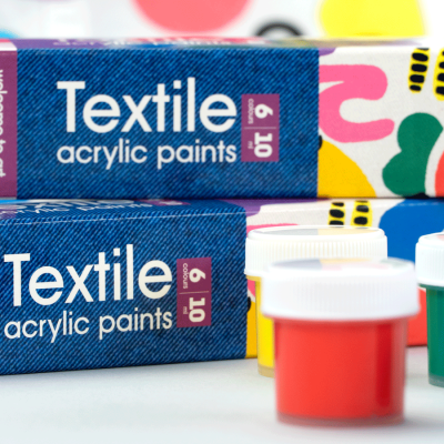 Набор акриловых красок для росписи тканей Colors 6x10мл Arteo