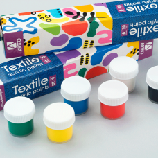 Набор акриловых красок для росписи тканей Colors 6x10мл Arteo