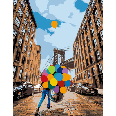 Картина за номерами набір-стандарт яскравий день ROSA START, 35х45 см