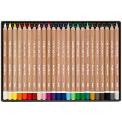 Набір кольорових олівців MegaColor Cretacolor 24шт