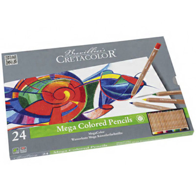 Набір кольорових олівців MegaColor Cretacolor 24шт