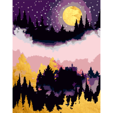 Набір-стандарт, картина за номерами, „Казковий пейзаж 2“, 35х45см, ROSA START