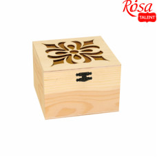 Скринька дерев'яна, з прорізним малюнком, 11х11х8 см, ROSA TALENT (2720001)