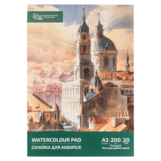 Склейка для акварели А3 29,7x42 см 200г/м2 20л ROSA Studio